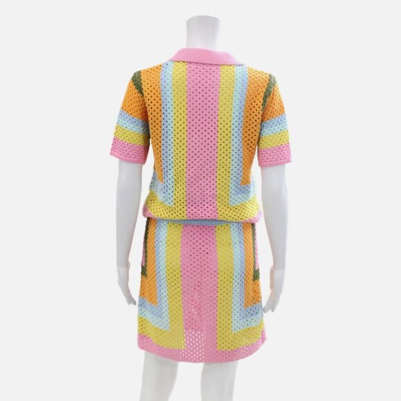 EUC Mango 2 piece Crochet Top Skirt Set - Picture 9 of 10